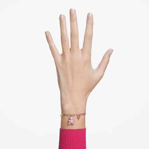 Swarovski Teddy bracelet Bear, Pink, Rose gold-tone finish thumbnail 6
