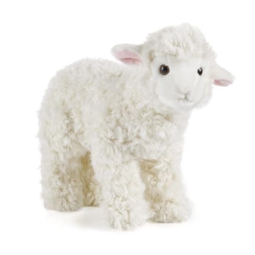 Living Nature Lamb Stuffed Animal | Fluffy Farm Animal | Soft Toy Gift for Kids | 12 Inches - Image 1