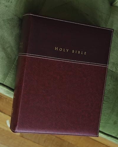 NIV, Family Bible (Keepsake Edition), Leathersoft, Burgundy, Red Letter thumbnail 3