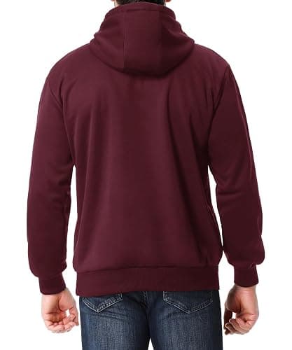 TUAOVA Men's Relaxed Fit Fleece-Lined Pullover Hooded Sweatshirt Comfortable and Soft thumbnail 2