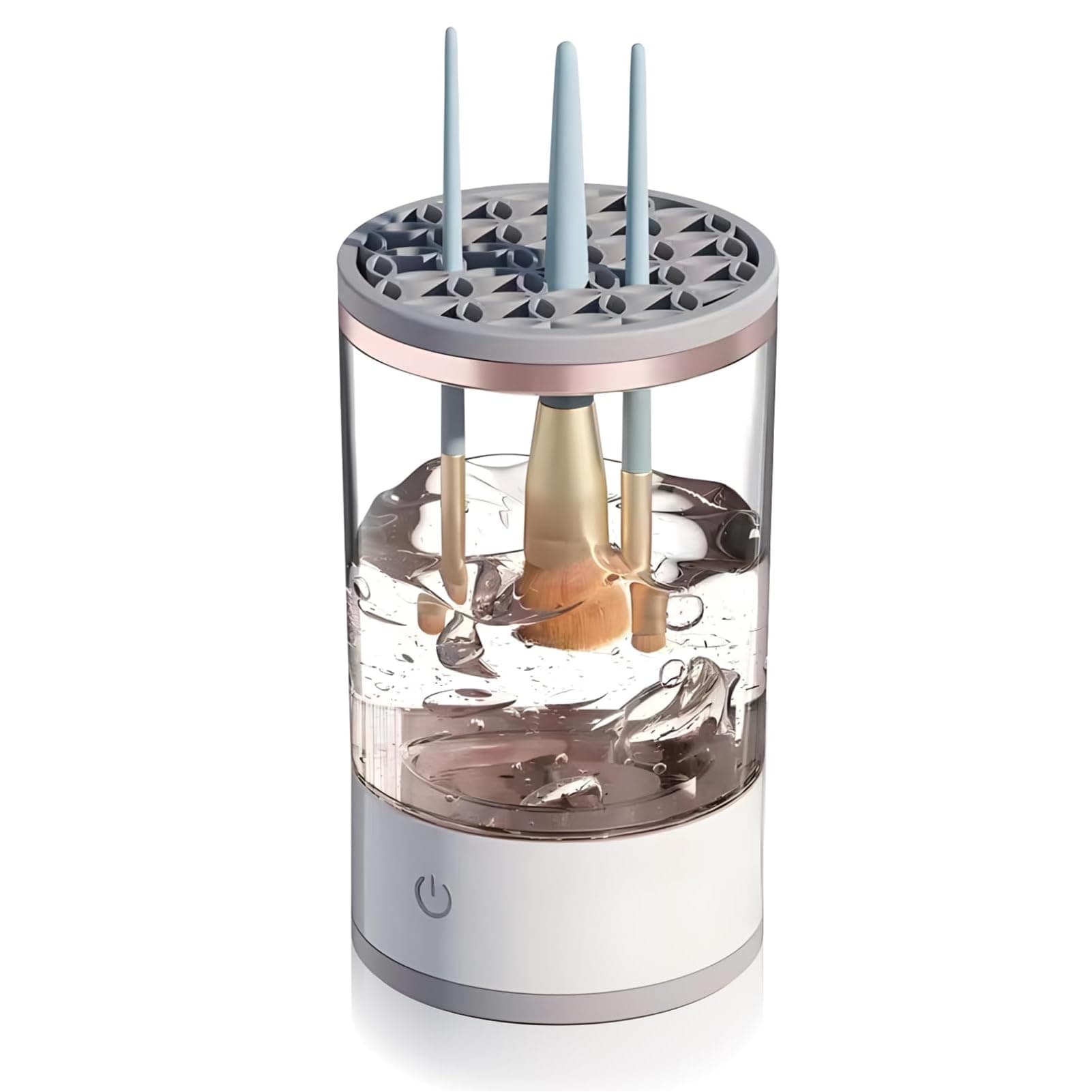 Limpiador Eléctrico de Brochas de Maquillaje, Máquina Limpiadora de Brochas de Maquillaje Limpiador Automático de Brochas Spinner para Eliminar la Suciedad y los Residuos de - Image 1