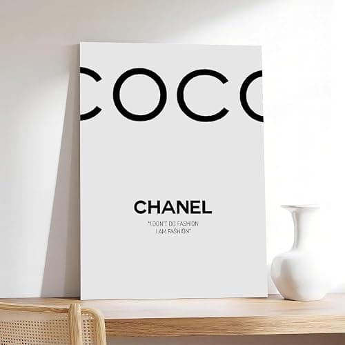 Dehub Black And White Luxury Poster for Home Office Decoration Chic Fashion Canvas Prints for Wall Aesthetic Perfect Gifts for Birthday Party Unframe-style 16x24inch(40x60cm) thumbnail 7