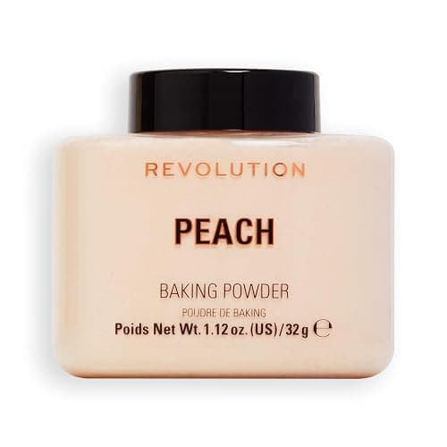 Revolution Beauty London, Loose Baking Powder, Makeup Setting Powder, Long-Lasting Coverage, Mattifies & Reduces Shine, Peach, 1.12 oz - Image 1