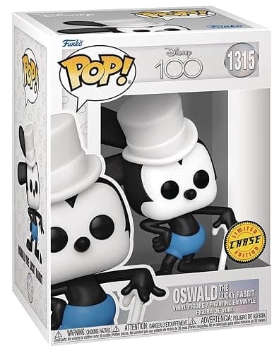 POP Disney: Disney 100 - Oswald The Lucky Rabbit Limited Edition Chase Funko Vinyl Figure (Bundled with Compatible Box Protector Case), Multicolored, 3.75 inches thumbnail 4