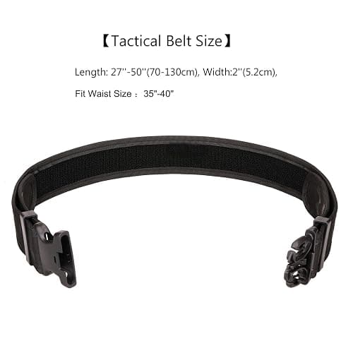 LAKE OF FIRE Nylon Mens Tactical Belt,2" Heavy-Duty Work Belt with Adjustable,Quick Release,Wear-Resistant thumbnail 2