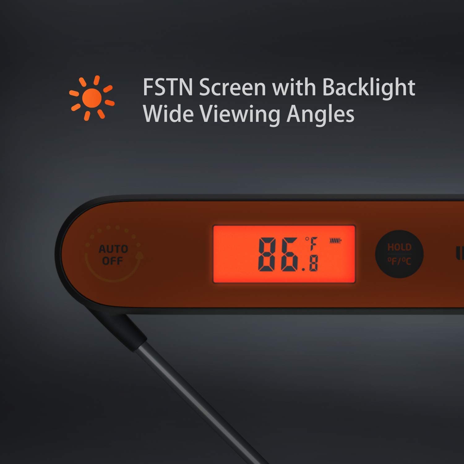 Inkbird Digital Meat Thermometer IHT-1P, Waterproof Instant Read Food Probe Thermometer with Backlight and Magnet for Cooking Kitchen BBQ Grill Smoker Deep Fry Candy Liquid thumbnail 4
