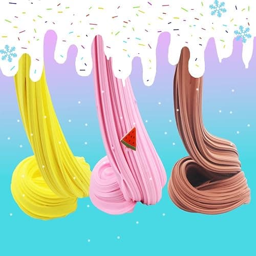 5 Pack Butter Slime Kit,Birthday Gifts for Kids,Party Favor for Girls & Boys,Non Sticky,Super Soft Sludge Toy thumbnail 5