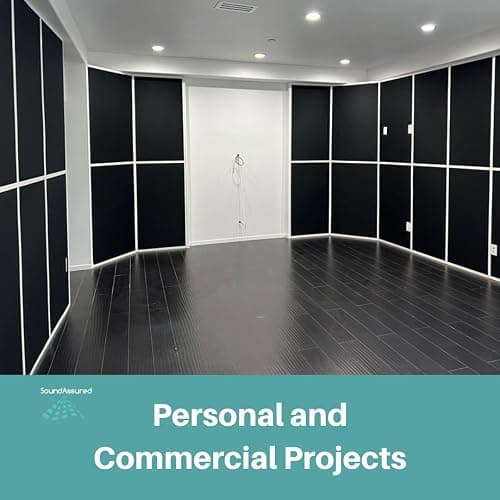SoundAssured Acoustical Fabric - Acoustically Transparent Fabric for Making Acoustic Panels - DIY Sound Panel Acoustic Fabric (Black) thumbnail 9