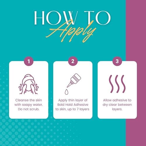 The Hair Diagram - Bold Hold Active Reloaded - Strong Hold Glue for Wigs and Hair Systems - Invisible Bonding - Formulated for Oily Skin - Non Toxic - Humidity Resistant & Water- Resistant -1.3oz thumbnail 4