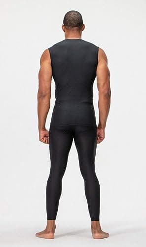 DEVOPS 3 Pack Men's Compression Shirts Sleeveless Workout Tank Top Baselayer for Gym Training, Running, Moisture Wicking thumbnail 4
