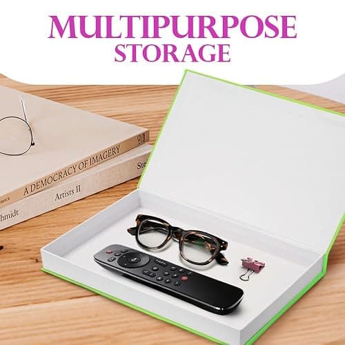 Large Decorative Books for neutral home decor aesthetic– Aesthetic Coffee Table Books for Decor – Faux Book for Decoration Photo Storage and fake book storage as a Keepsake Box – Drinks Set of 3 thumbnail 5