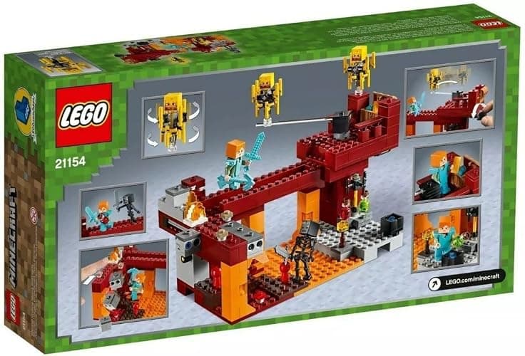 LEGO Minecraft The Blaze Bridge 21154 Building Kit (370 Pieces) thumbnail 4