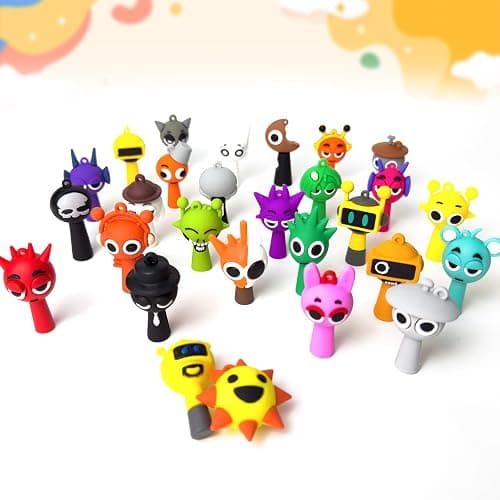 Meomchee Sprunki Toys Figures Mystery Box 28 Pack, Silicone Room Office Cake Figurine Decor for Adults and Sprunki Fans thumbnail 4