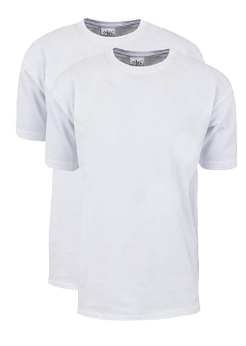 Shaka Wear Men's T Shirt – 2 Pack 7 oz Max Heavyweight Cotton Short Sleeve Crewneck Tee Top Tshirts Regular Big Size S-7XL - Image 1