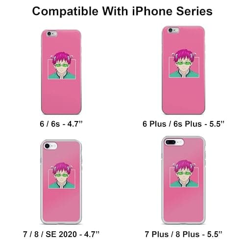 Saiki Kusuo Using His Powers Sticker Phone Case Compatible with iPhone 15 14 13 12 11 X Xs Xr 8 7 6 6s Plus Pro Max Transparent thumbnail 3