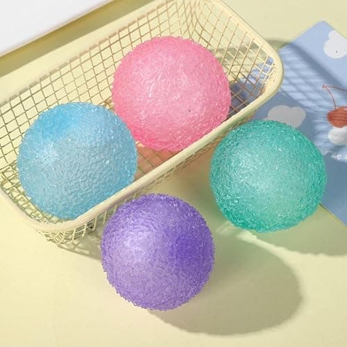Stress Balls Squishies Toys for Adults, Glitter Stress Relief Malt Sugar Ball, Slow-Rise Squishies Sugar Soft Ball, Squeeze Toys for Birthday Gift, Party Favors Goodie Bags Stuffer (Wine red) thumbnail 5