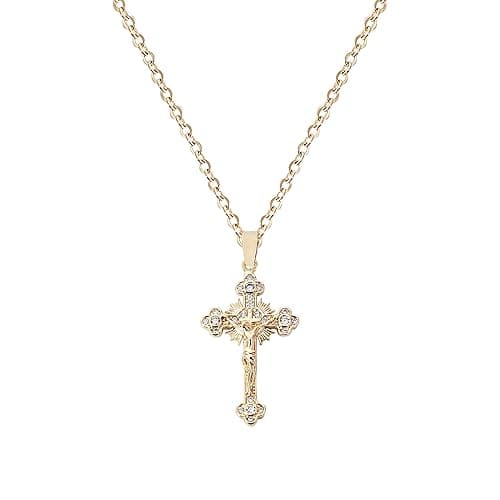 LLIYSOUN Cross Pendant Necklace for Women Jewelry Gold Cross Necklaces for Women Cross Necklace Minimalist Trendy Jewelry Valentines Day - Image 1