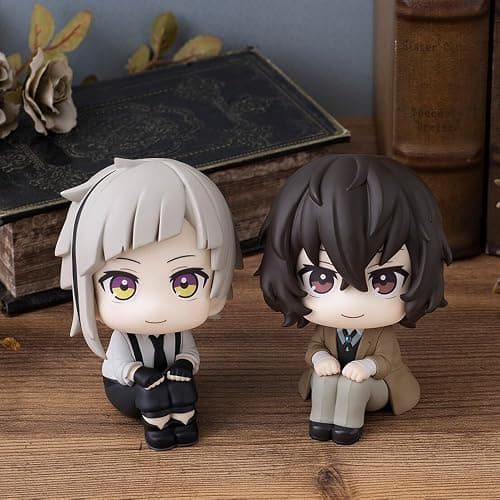 YLQANONG BSD Figures Dazai Osamu Anime Look Up Figure Statues Nakajima Atsushi Anime Figurine 10CM/3.94IN thumbnail 2