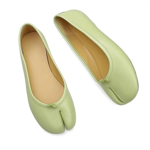 POYOIOR Tabi Shoes Women Split Toe Shoes Wide Width Ballet Flats Comfort Casual Work Shoes for Women Office thumbnail 6