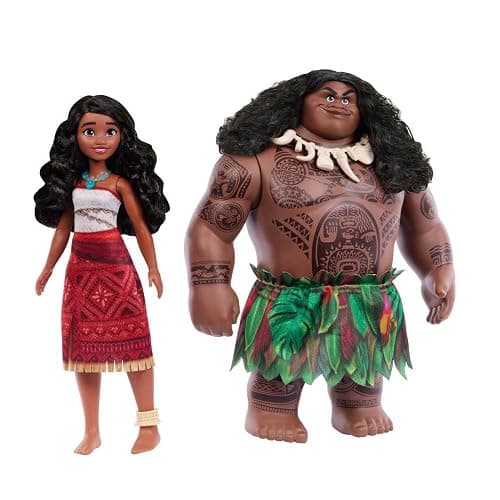 Mattel Disney Moana 2 Voyager 2 Doll Set, Moana & Maui Fashion Dolls in Removable Outfits with 4 Accessories, Inspired by The Movie thumbnail 5
