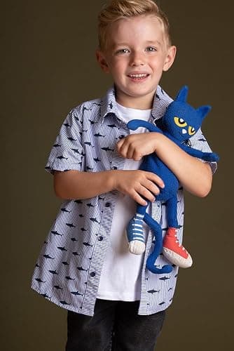 MerryMakers Pete the Cat Plush Doll, 14.5-Inch , Blue thumbnail 2