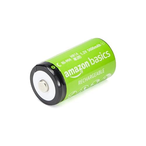 Amazon Basics 4-Pack Rechargeable C Cell NiMH Batteries, 5000 mAh, Pre-Charged, Low Self Discharge, Recharge up to 1000x Times thumbnail 3