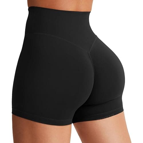YEOREO Women's Biker Shorts 3.6" /4.5" / 6" Workout Gym Shorts Craze High Waist Tummy Control Hidden Scrunch Running Yoga - Image 1