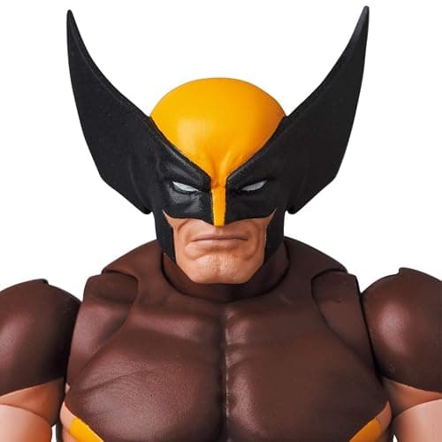 Lingtoolator MAFEX No. 138 Wolverine (BROWN COMIC Ver.) Total Height: Approx. 5.7 inches (145 mm), Painted Action Figure thumbnail 5