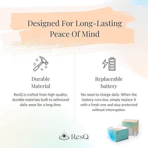 ResQ Jewelry, Shakti Smart Bluetooth Safety Necklace, Discreet Wearable Safety Device - GPS Location Tracking, Audio Recording, One Touch Activation thumbnail 4