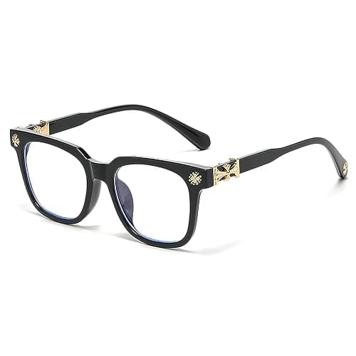Classic Thick Glasses for Men Women Square Frame Clear Lens Fashion Glasses Non Prescription Eyeglasses - Image 1