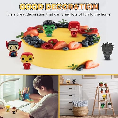 Joyday Action Figures, 24 PCS Mini Figures Toy Set, 1.38 Inch PVC Cake Topper Figures Decorations, Gift for Kids in Birthday Party, Christmas Day, Easter Day thumbnail 4