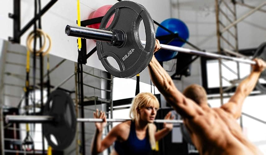 Clout Fitness Olympic Barbell Clamps Collars Quick Release Pair of Locking Weight Clips Fit 2 Inch Barbell for Weightlifting thumbnail 2