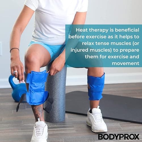BODYPROX Shin Splint Ice Pack 2 Pack - Reusable Cold and Hot Wrap for Shin Splints Pain Relief, Flexible Ice Pack for Runners thumbnail 6