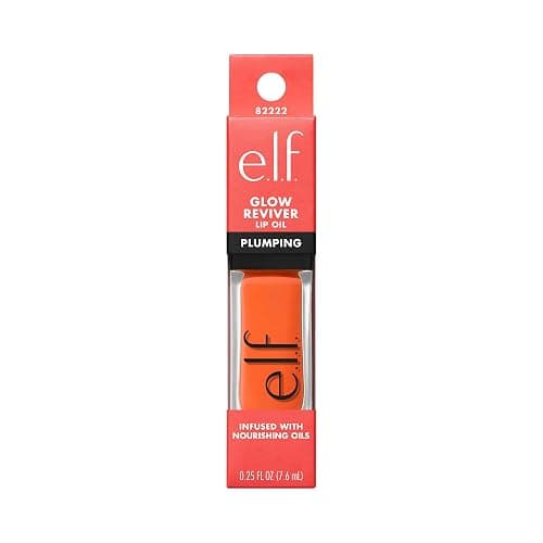 e.l.f. Glow Reviver Plumping Lip Oil, Tinted Lip Plumper For A High-Shine, Plump Finish, Infused With Jojoba Oil, Vegan & Cruelty-Free, Dreamsicle thumbnail 9