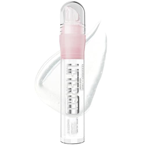 MAYBELLINE Lifter Oil-in-Gel Lip Gloss for Glassy, Bouncy Shine, Hydrating, Tinted Lip Balm and Moisturizer with Hyaluronic Acid and Passionfruit Oil, Mintini (Crystal Clear) - Image 1