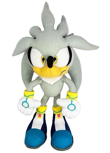Great Eastern GE-98960 Sonic The Hedgehog 13" Plush Doll, Silver - Image 1