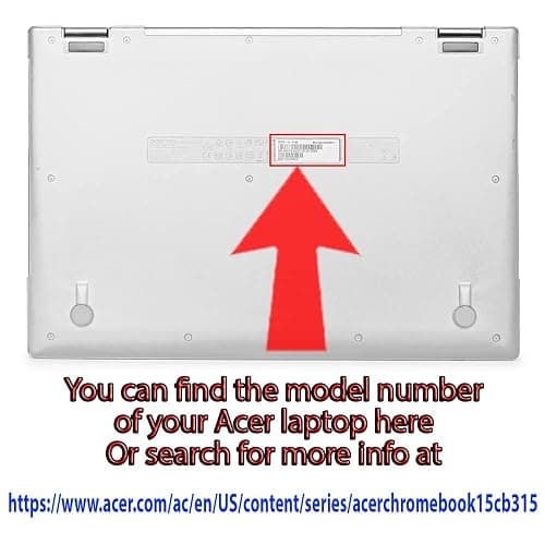 mCover Case Compatible for 2020~2022 15.6" Acer Chromebook 15 CB315-3H Series Notebook Computer ONLY (NOT Fitting Other Acer Models) - Clear thumbnail 3