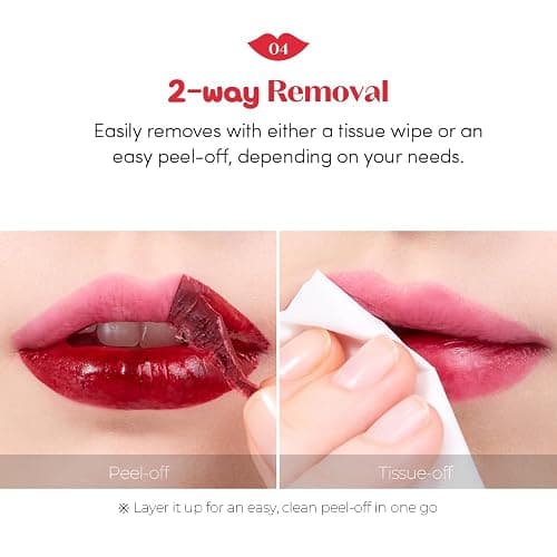 ETUDE Dear Darling Peel Off Lip Stain (Cherry Crack) – Teen girl gifts, Hydrating Hydrogel Tint, Fruity scent, Long Lasting & Waterproof, High Pigment, Easy Peel Off, All‑Day Color Lip Tattoo thumbnail 7