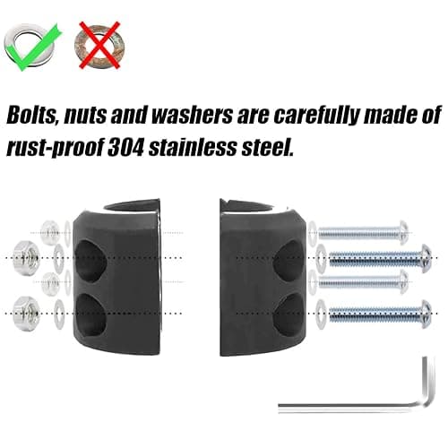 Bittwee Car Rubber Winch Stopper for ATV UTV Truck, Cable Saver Hook Stopper Line for Synthetic Rope, Bump Shock Saver Dampener with Stainless Steel Screw and Nut, Quick Installation Tool (Orange) thumbnail 3