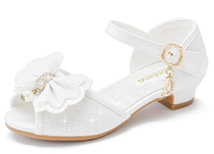 Osinnme Toddler Little Big Kid Girls Wedding Sandals - Image 1