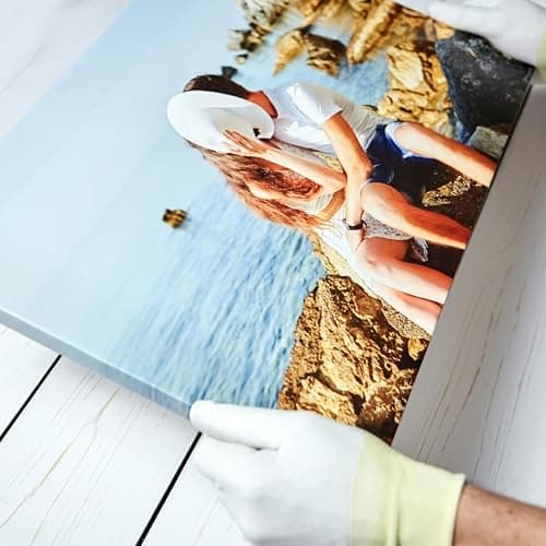 GP TONER Ihr FOTO auf Leinwand Personalisierte Foto Ihr eigenes Bild auf Leinwand mit Holzrahmen Kunstdruck Bild Foto 100x70 cm thumbnail 7