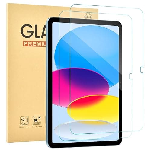 Jngnpn 2 Pack Screen Protector for iPad 11th A16 2025 [11 Inch],iPad 10th Generation [10.9 inch] 2022,9H Hardness Tempered Glass Film for iPad 11/10th,Case Friendly,Touch Sensitive,Anti-Scratch（Clear） - Image 1