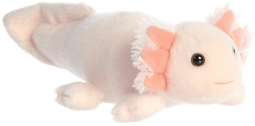 Aurora® Adorable Mini Flopsie™ Axel Axolotl Stuffed Animal - Mini Companions Ready for Playful Adventures - for Kids All Ages, Toddlers, Adults, and Families - Pink 10 Inches - Image 1