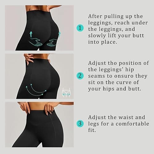 Dimore 5 Pack Women's Leggings with Pockets, High Waisted Workout & Yoga Pants for Tummy Control, Non See-Through for Gym thumbnail 6