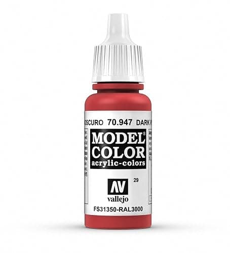 Vallejo Acrylic Paint, Vermillion, Red, VJ70947, 0.57 Fl Oz (Pack of 1) - Image 1