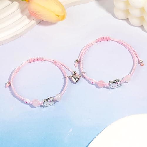 XMITHJLS Couples/Friendship Matching Bracelets, Spider/kitty Bracelets Set, Valentine's Day Birthday Jewelry Gifts for Gf and Bf Soulmate, Matching Gifts for Husband&Wife Son&Daughters BFF thumbnail 4