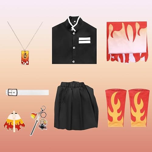 Antsparty Adults Anmie Cosplay Costume Set, Kimono Outfits Men Women, Anmie Cosplay Cloak for Halloween Carnaval Pretend Play Fancy Dress thumbnail 2