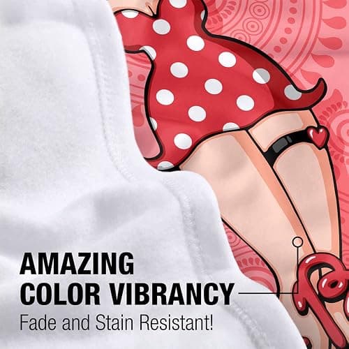 Betty Boop - Paisley & Polka Dots Fleece Blanket 35 x 57in thumbnail 3