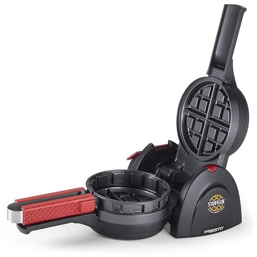 Presto 03512 Stuffler Stuffed Waffle Maker, Belgian, Large, Black thumbnail 8