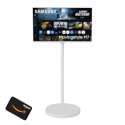 Samsung Movingstyle M7 M70F + $200 Amazon Gift Card, 4K UHD Smart Monitor with Adjustable Rolling Stand, Samsung Vision AI, Gaming Hub, AI Picture Optimizer, SmartThings, Knox Security, F-LS32FM70-MSR thumbnail 2
